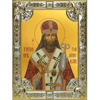 Икона освященная "Тихон Задонский, святитель", 18x24 см, со стразами фото