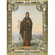 Икона освященная "Тихон Лухский преподобный", 18x24 см, со стразами фото