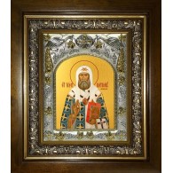 Икона освященная "Тихон патриарх Московский", в киоте 20x24 см фото