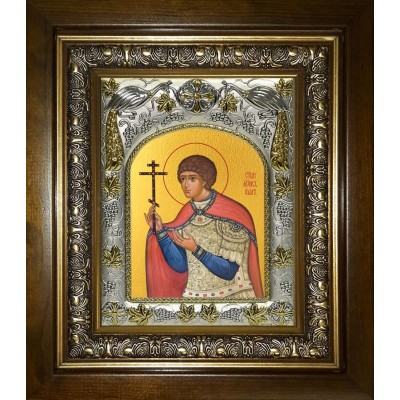 Икона освященная "Уар мученик", в киоте 20x24 см фото