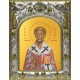 Икона освященная "Фавий, папа Римский, священномученик", 14x18 см