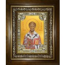 Икона освященная "Фавий, папа Римский, священномученик", в киоте 24x30 см