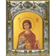 Икона освященная "Фанурий Родосский великомученик", 14x18 см фото