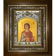 Икона освященная "Фанурий Родосский великомученик", в киоте 20x24 см фото
