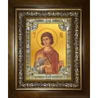 Икона освященная "Фанурий Родосский великомученик", в киоте 24x30 см фото