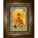 Икона освященная "Феодор (Фёдор) Тирон великомученик", в киоте 24x30 см