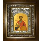 Икона освященная "Феодор (Фёдор) Тирон великомученик ", в киоте 20x24 см