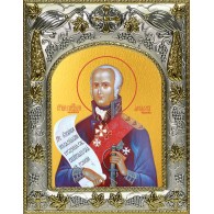Икона освященная "Феодор (Фёдор) Ушаков, праведный воин", 14x18 см фото