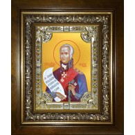 Икона освященная "Феодор (Фёдор) Ушаков, праведный воин", в киоте 24x30 см фото