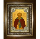 Икона освященная "Феодосий Печерский преподобный", в киоте 24x30 см