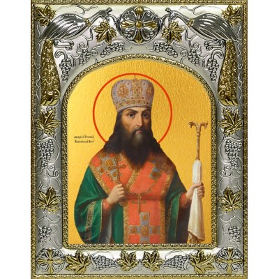 Икона освященная "Феодосий Углицкий, архиепископ Черниговский, святитель", 14x18 см фото