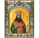 Икона освященная "Феодосий Углицкий, архиепископ Черниговский, святитель", 14x18 см