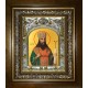 Икона освященная "Феодосий Углицкий, архиепископ Черниговский, святитель", в киоте 20x24 см