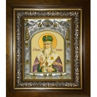 Икона освященная "Феофан Затворник, святитель", в киоте 20x24 см фото