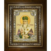 Икона освященная "Феофан Затворник, святитель", в киоте 24x30 см фото