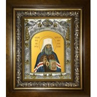 Икона освященная "Филарет (Дроздов), митрополит Московский и Коломенский, святитель", в киоте 20x24 см фото