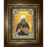 Икона освященная "Филарет (Дроздов), митрополит Московский и Коломенский, святитель", в киоте 24x30 см фото