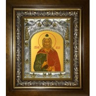 Икона освященная "Филарет Милостивый праведный", в киоте 20x24 см фото