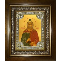 Икона освященная "Филарет Милостивый праведный", в киоте 24x30 см фото