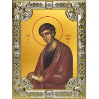 Икона освященная "Филипп апостол", 18x24 см, со стразами фото