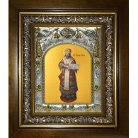 Икона освященная "Филипп митрополит Московский, святитель, чудотворец", в киоте 20x24 см фото