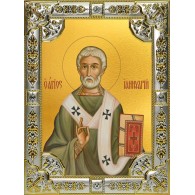 Икона освященная "Януарий священномученик", 18x24 см, со стразами фото