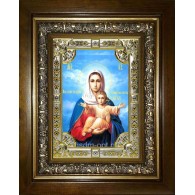 Икона освященная "Аз есмь с вами ,и никтоже на вы икона Божией Матери", в киоте 24x30 см фото