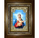 Икона освященная "Аз есмь с вами ,и никтоже на вы икона Божией Матери", в киоте 24x30 см