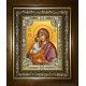 Икона освященная "Акафистная икона Божией Матери" , в киоте 24x30 см