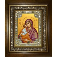 Икона освященная "Акафистная икона Божией Матери" , в киоте 24x30 см фото