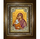 Икона освященная "Акафистная икона Божией Матери" , в киоте 24x30 см