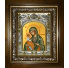 Икона освященная "Александрийская икона Божией Матери", в киоте 20x24 см
