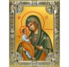 Икона освященная "Александрийская икона Божией Матери",  18x24 см, со стразами