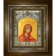Икона освященная "Андрониковская икона Божией Матери", в киоте 20x24 см