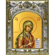 Икона освященная "Боголюбская икона Божией Матери", 14x18 см фото