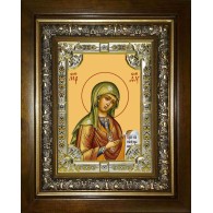 Икона освященная "Боголюбская икона Божией Матери", в киоте 24x30 см фото