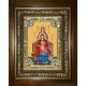 Икона освященная "Богородица со сродницами, праведными Анной и Марией", в киоте 24x30 см