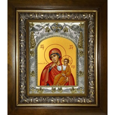 Икона освященная "Ватопедская икона Божией Матери", в киоте 20x24 см фото