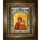 Икона освященная "Ватопедская икона Божией Матери", в киоте 20x24 см