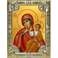 Икона освященная "Ватопедская икона Божией Матери", 18x24 см, со стразами фото