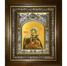 Икона освященная "Взыграние младенца, икона Божией Матери", в киоте 20x24 см