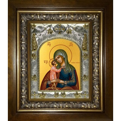 Икона освященная "Взыскание погибших ,икона Божией Матери", в киоте 20x24 см фото