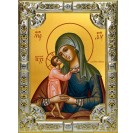 Икона освященная "Взыскание погибших, икона Божией Матери", 18x24 см, со стразами