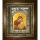 Икона освященная "Влахернская икона Божией Матери", в киоте 20x24 см