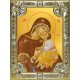 Икона освященная "Влахернская икона Божией Матери", 18x24 см, со стразами