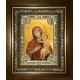 Икона освященная "Воспитание, икона Божией Матери", в киоте 24x30 см