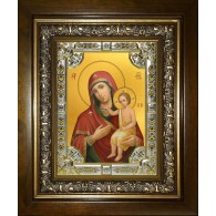 Икона освященная "Воспитание, икона Божией Матери", в киоте 24x30 см фото