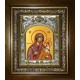 Икона освященная "Грузинская икона Божией Матери", в киоте 20x24 см