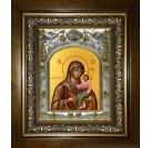 Икона освященная "Далматская икона Божией Матери", в киоте 20x24 см