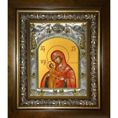 Икона освященная "Девпетерувская икона Божией Матери", в киоте 20x24 см фото